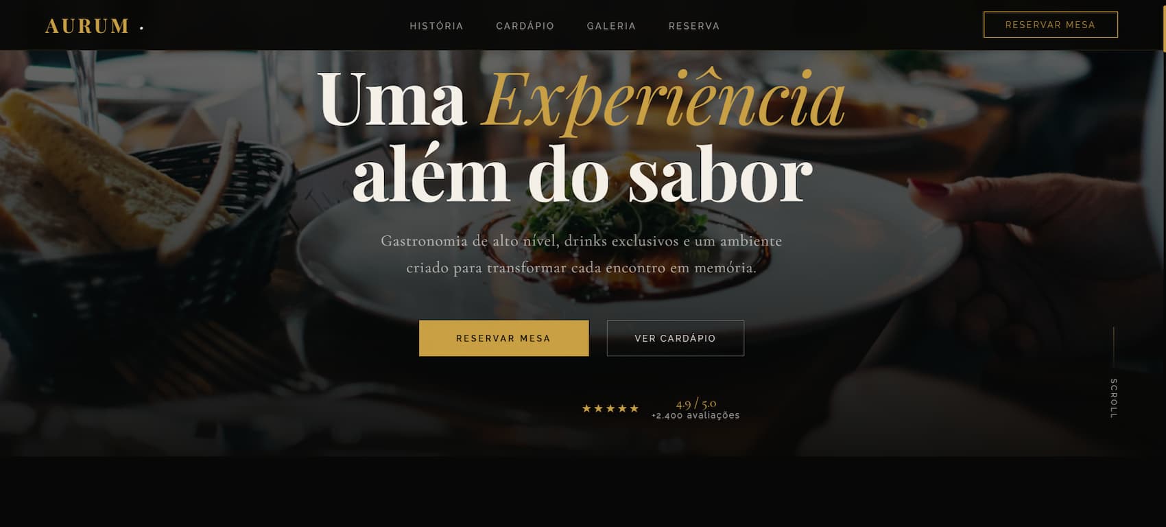 Site para Restaurante